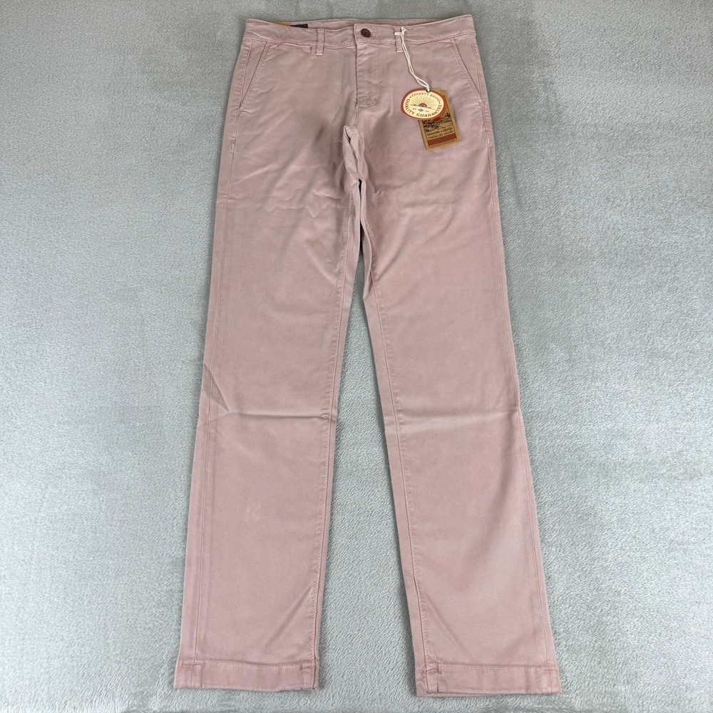 Faherty Coastline Premium Chino Pants Mens 30x34 Spring Quartz Stretch $168 NWT